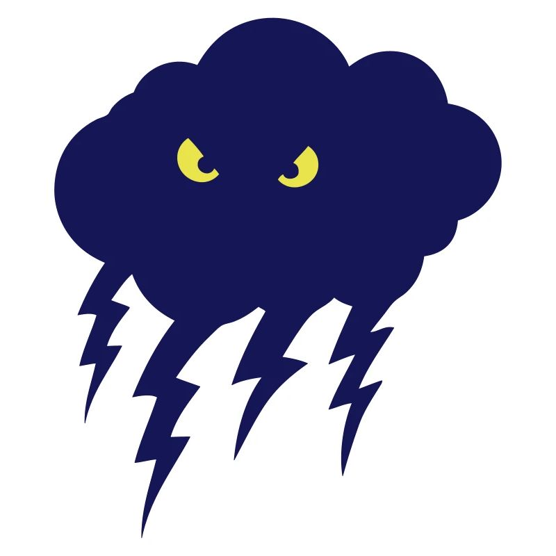 naughty eye bubble cloud eclair dark cloudy crazy