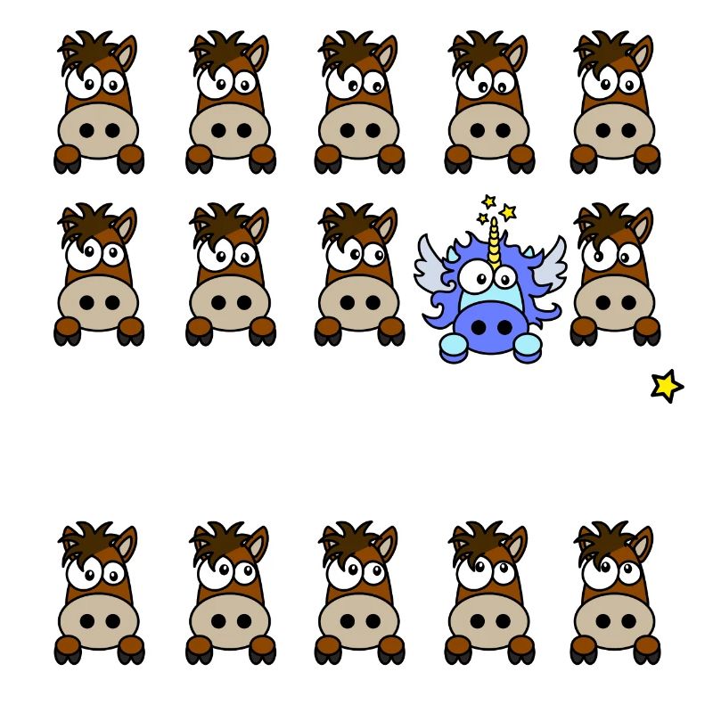 Licorne Bleu - Be Different, WT