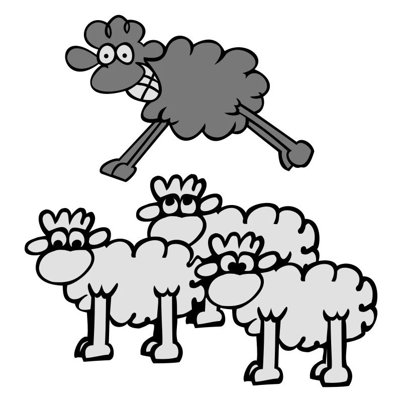 jumping sheep