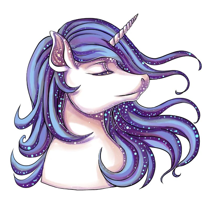 Einhorn mit Glitzer
