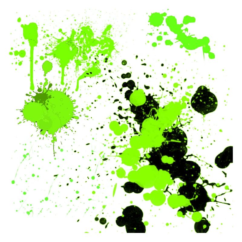 Green splatter