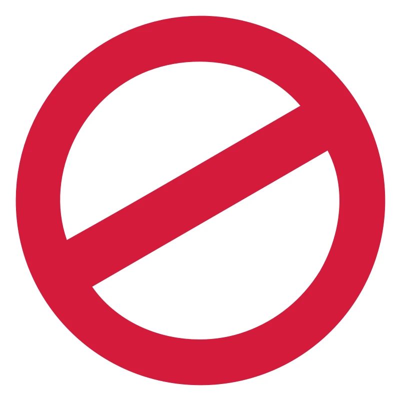 panneau d'interdiction