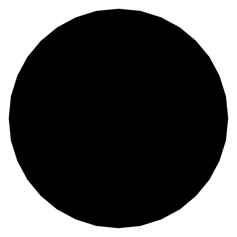 Mathematics-symbol - black circle - hole
