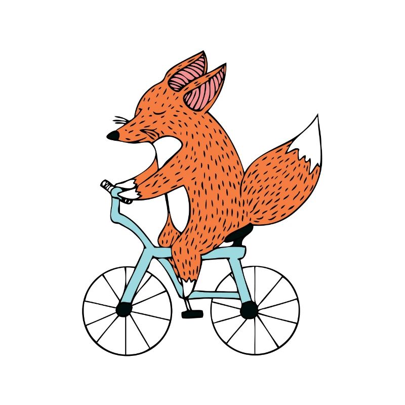 Funny bike Fox, cadeau de vélo de route E roue