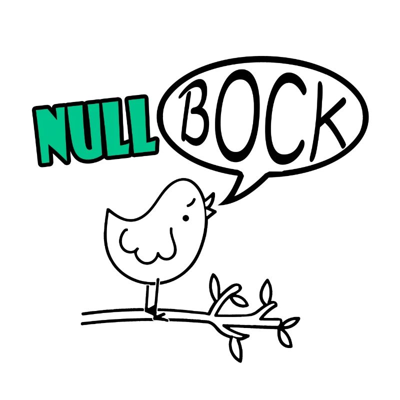 Null Bock Vogel Kaffee Spruchtasse