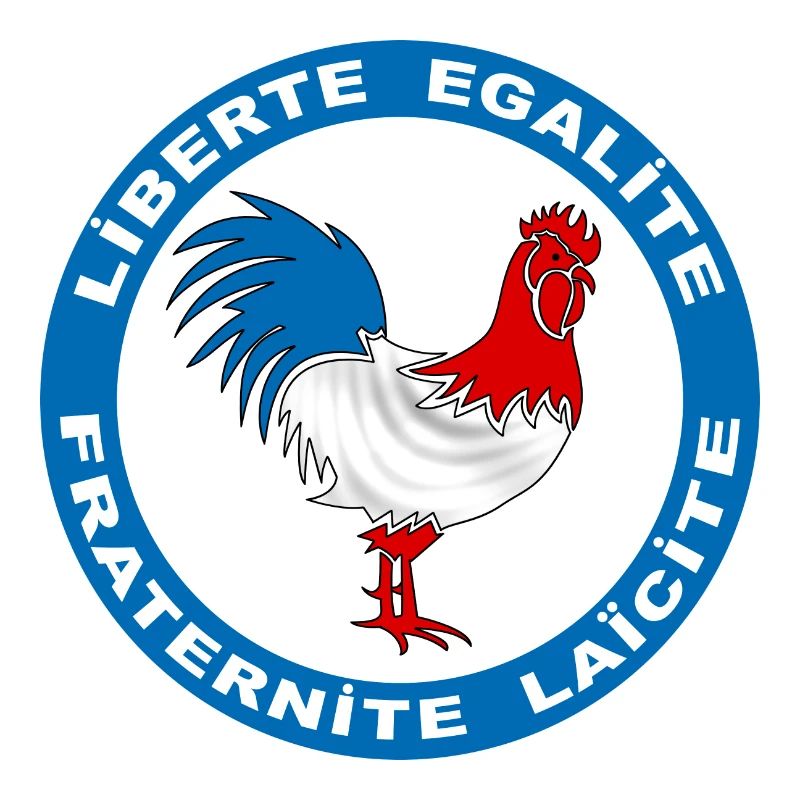 Frankreich Hahn Symbol