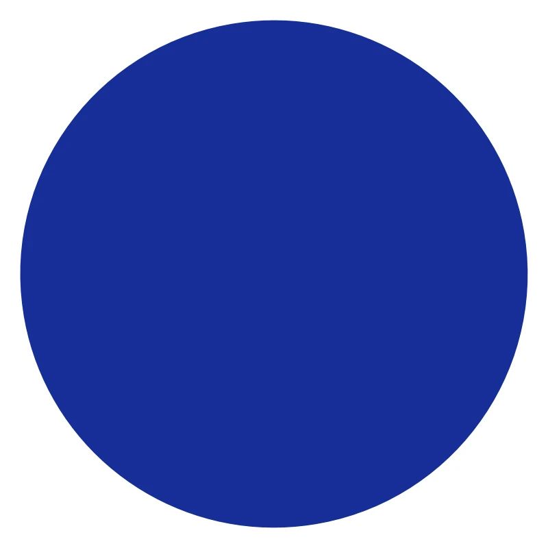 Ein blauer Kreis