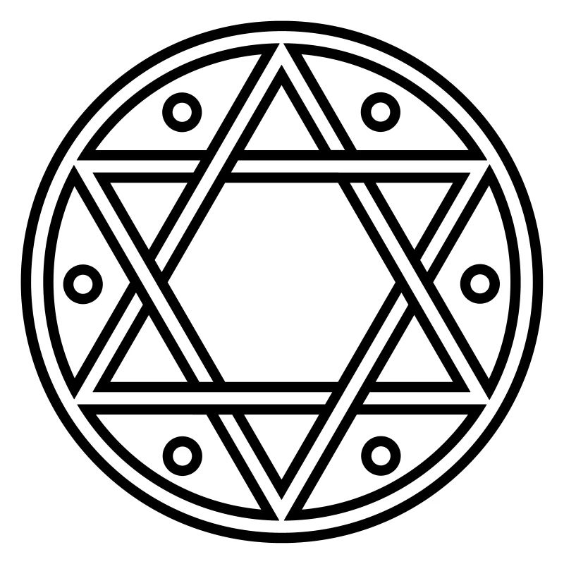 ✡ Hexagram, Magic, Merkaba, David Star, Solomon