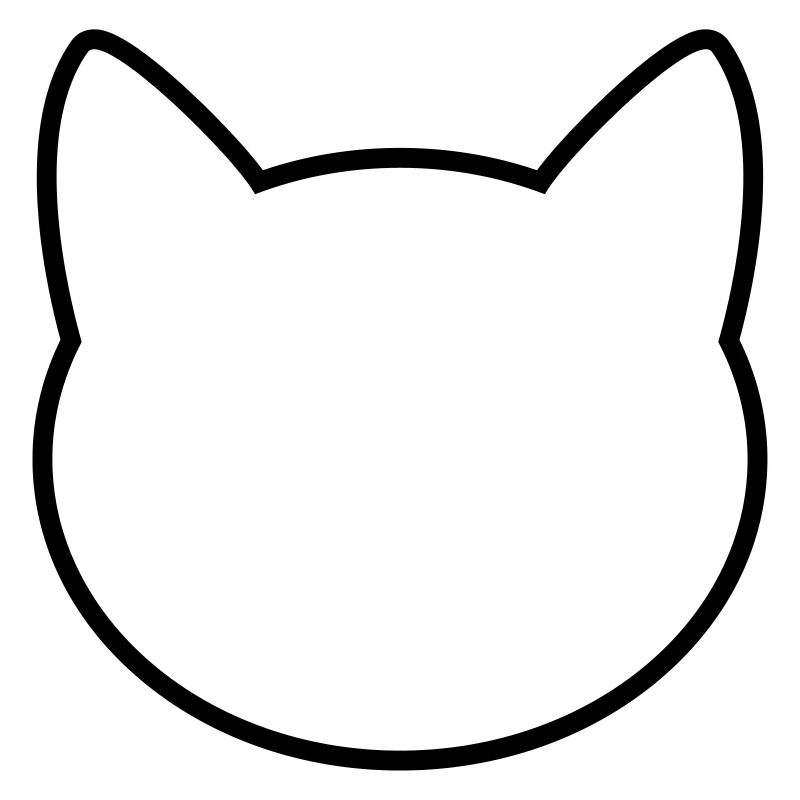 Contour d'icône de chat