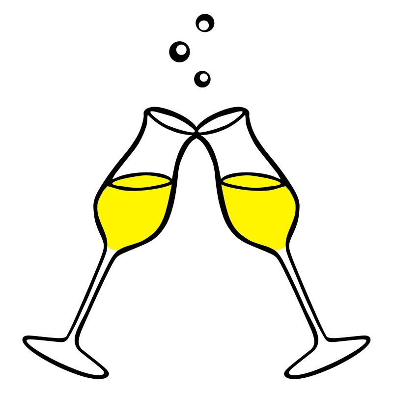 Glas, Sekt 2farbig