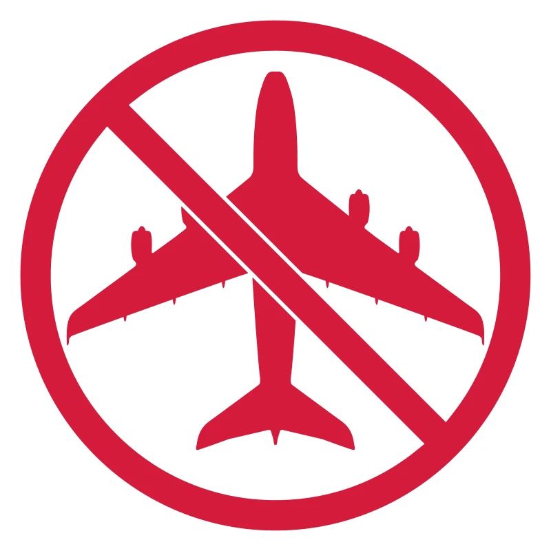 Schild Kein Flugzeug