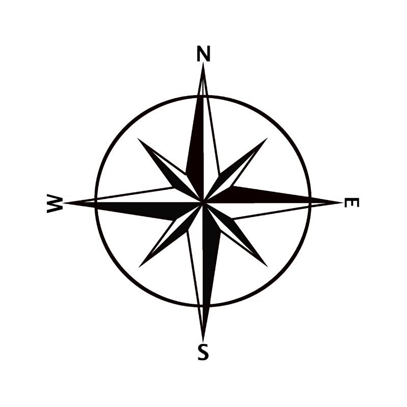 Kompass schwarz