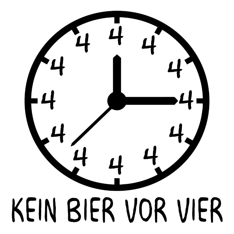 Kein bier vor vier Party Geschenk Spruch