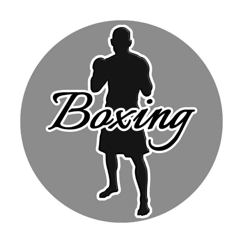 Sportlicher Boxer mit Boxhandschuhen