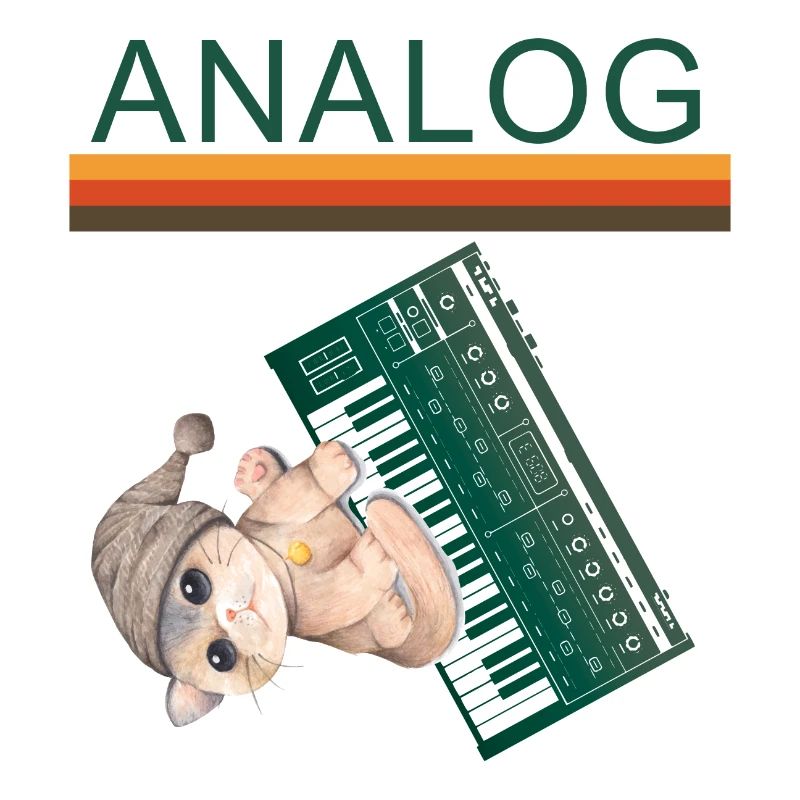 Synths Analog Retro Cat Synthesizer
