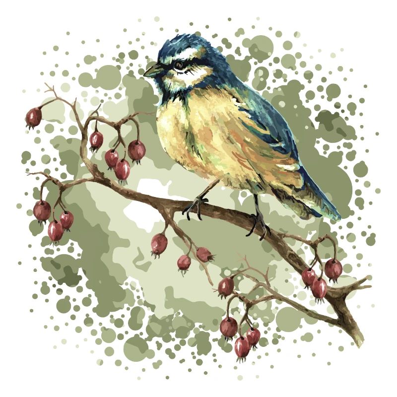 Bunter Vogel