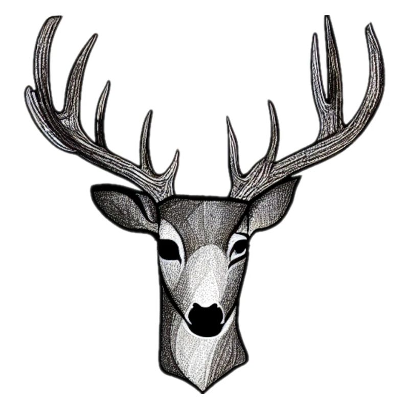 Hirschkopf im Herbst Hirsch Geweih Bock Reh Kitz