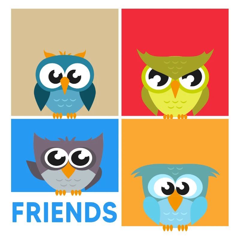 Eule "bunte Eulen" eulenchaos Eulen-Kunst