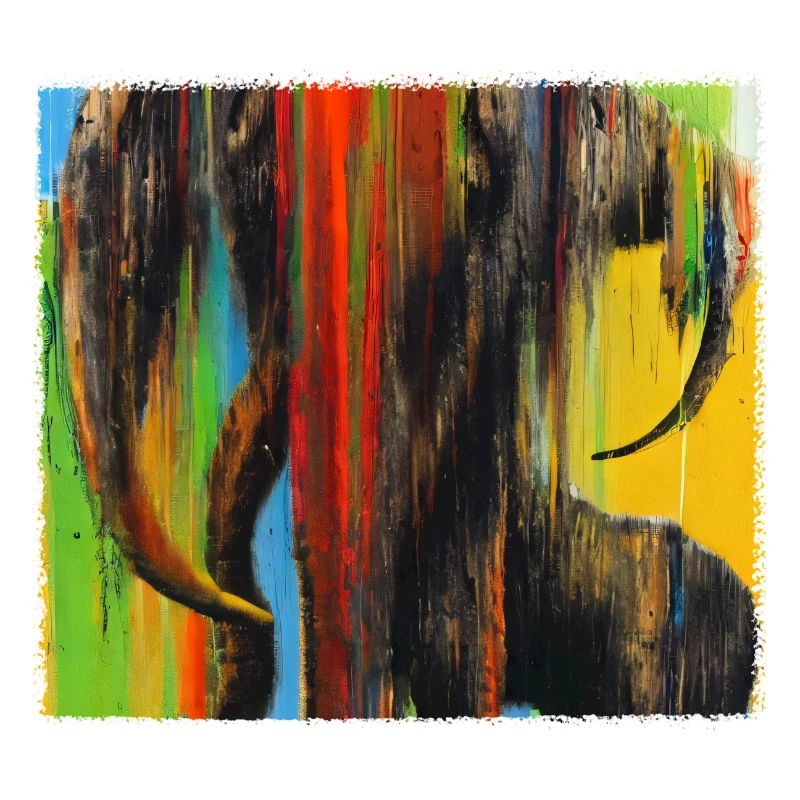 Mammut - Expressionistic, abstract AI art