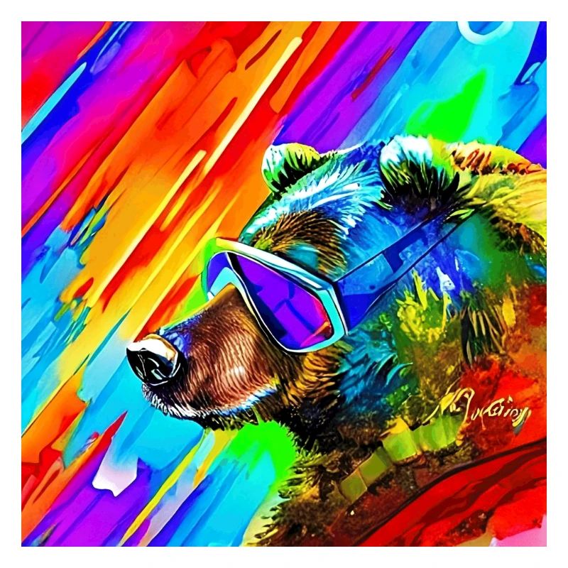Bär mit Sonnenbrille