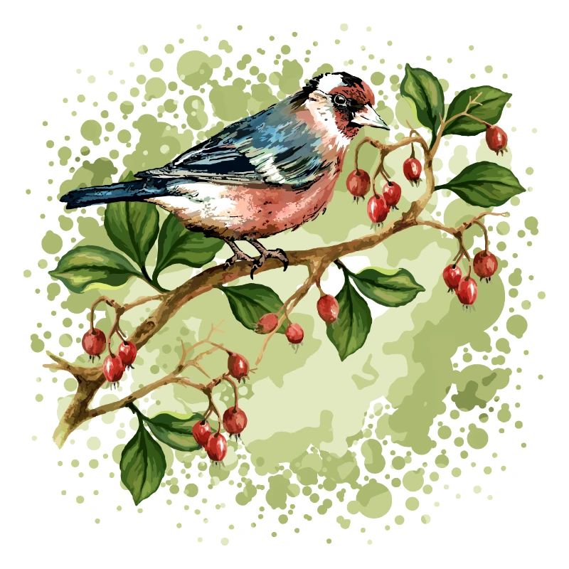 Bunter Vogel
