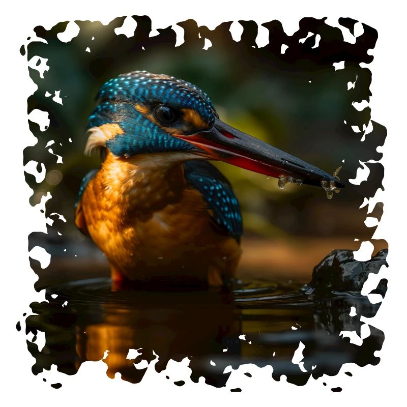 Le martin-pêcheur, aussi connu comme le joyau de la rivière