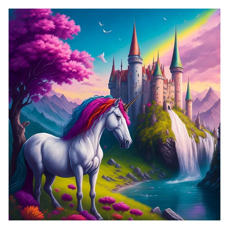 Magisches Einhorn im Wunderland