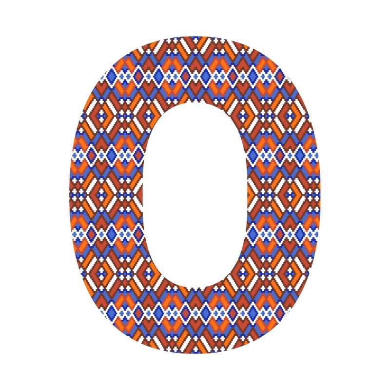 Monogram Letter O- geometric pattern