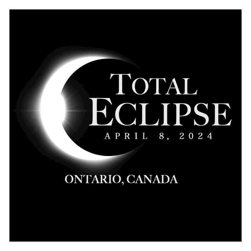 Ontario Canada 2024 Eclipse Souvenir 8 avril