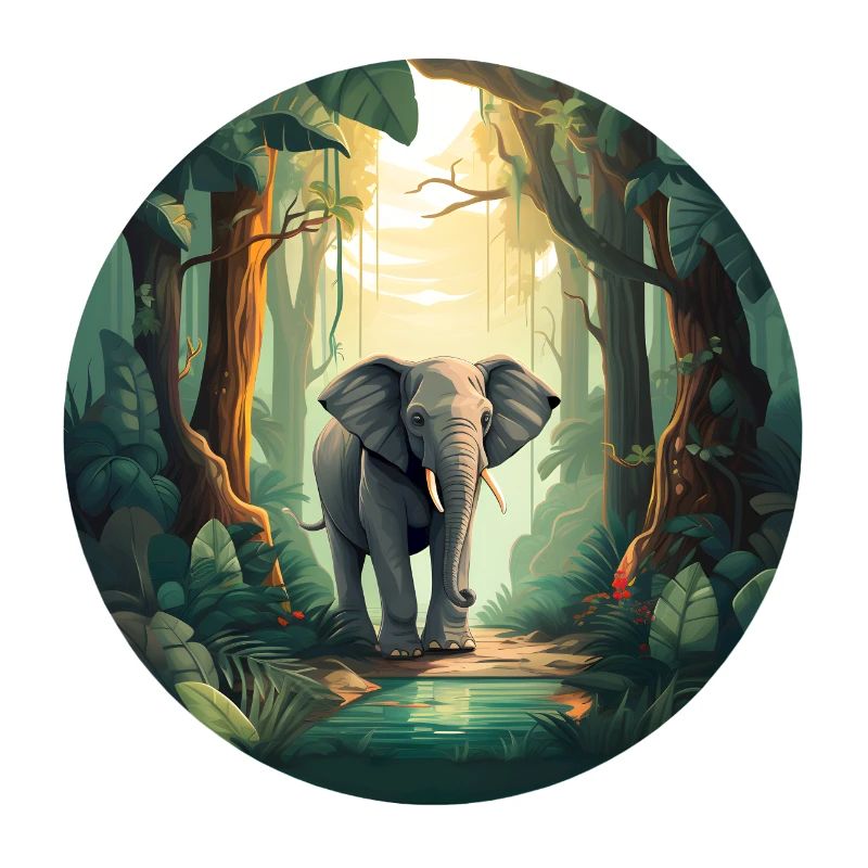 Éléphant de la forêt tropicale