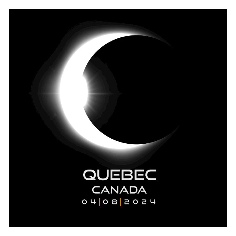 Quebec Canada Eclipse 2024 Souvenir Cooles Andenken