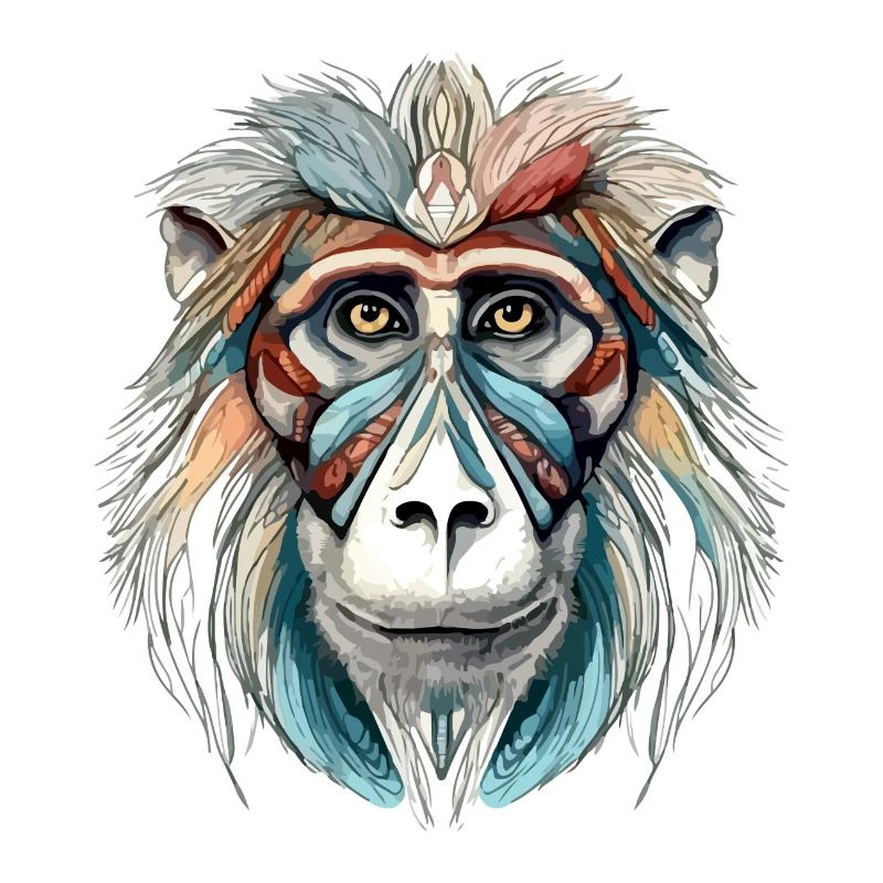 Kiju der Mandrill