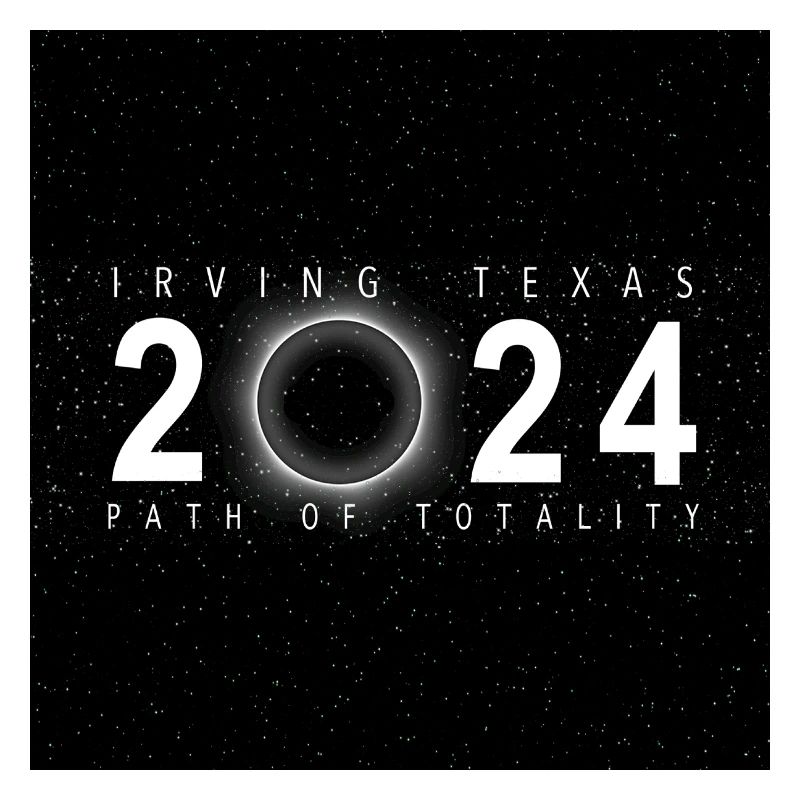 Irving Texas 2024 Eclipse Souvenir Cool Memento
