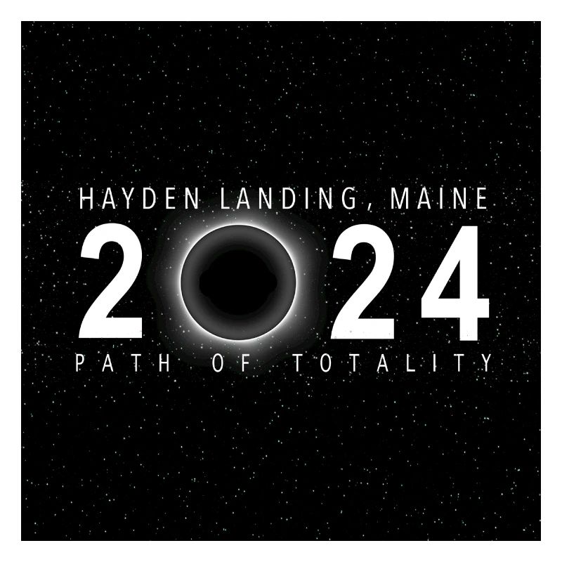 Hayden Landing Maine 2024 Eclipse Souvenir Cool
