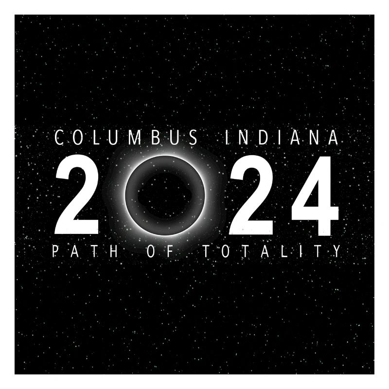 Columbus Indiana 2024 Eclipse Souvenir Cool