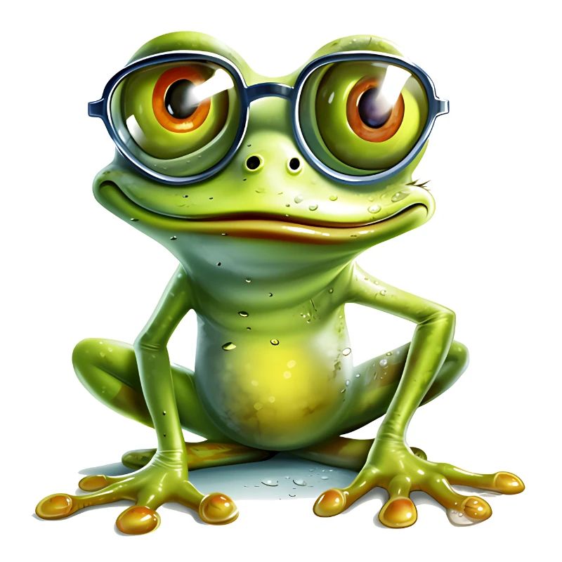 Frogs don't really need glasses