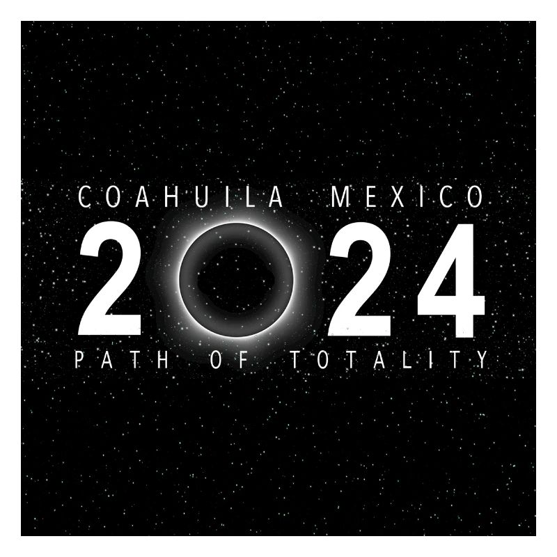 Coahuila Mexique 2024 Eclipse Souvenir Cool