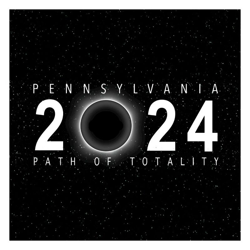 Pennsylvanie 2024 Eclipse Souvenir Cool Memento