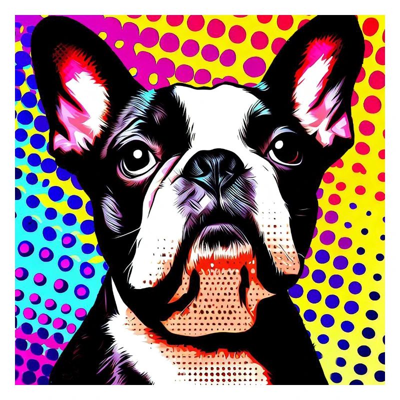 Boston Terrier Pop Art