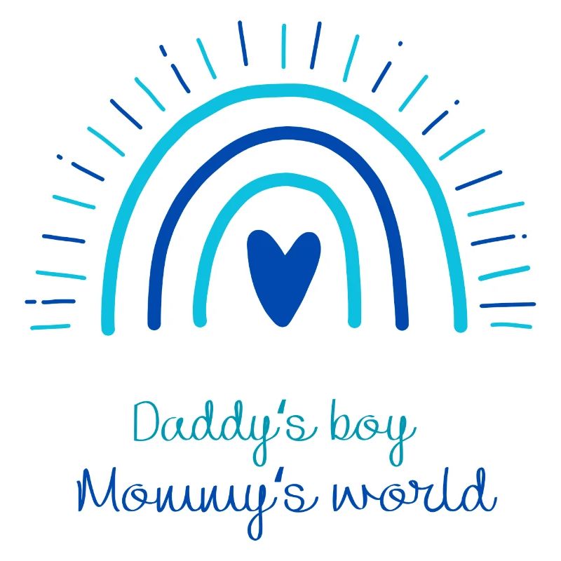 Daddy's boy, Mommy's world Rainbow