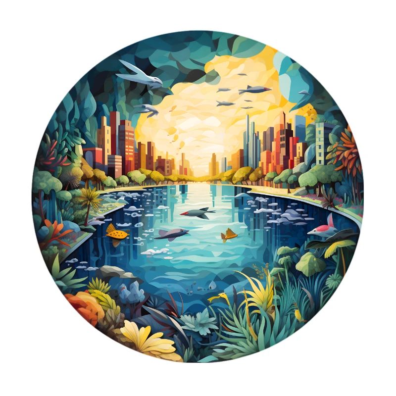 Fantastic underwater city