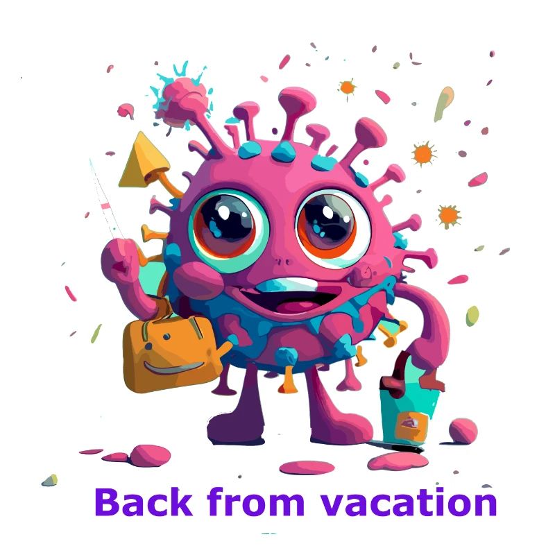 Coronavirus "Back from vacation" Geschenk
