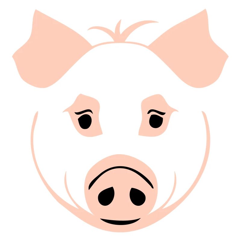 Cochon dans le style comique