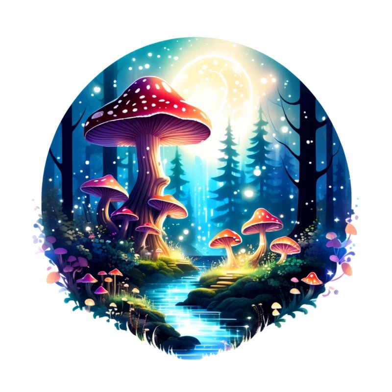 Paysage de forêt enchantée
