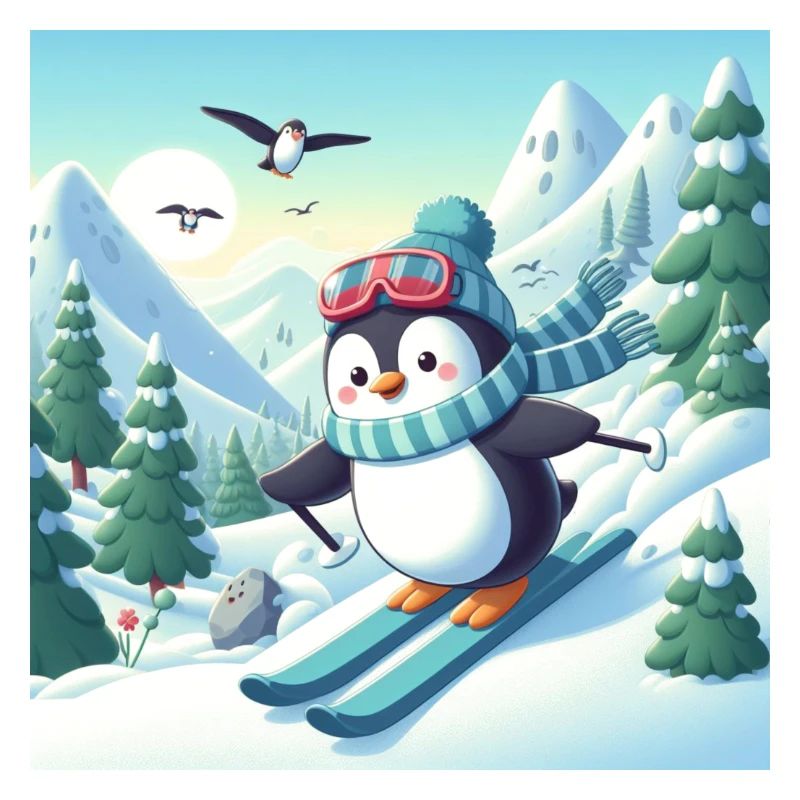 Ski-Pinguin