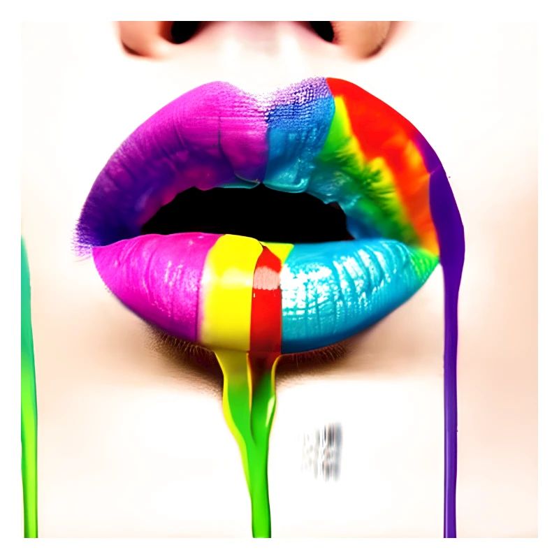 Rainbowkissmund 18