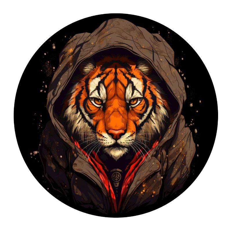 Step closer, kick in, boxing tiger
