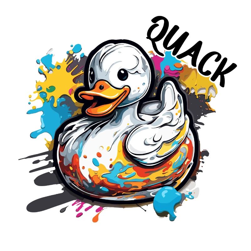 Canard en caoutchouc / Canard en caoutchouc / Eau / Baignoire