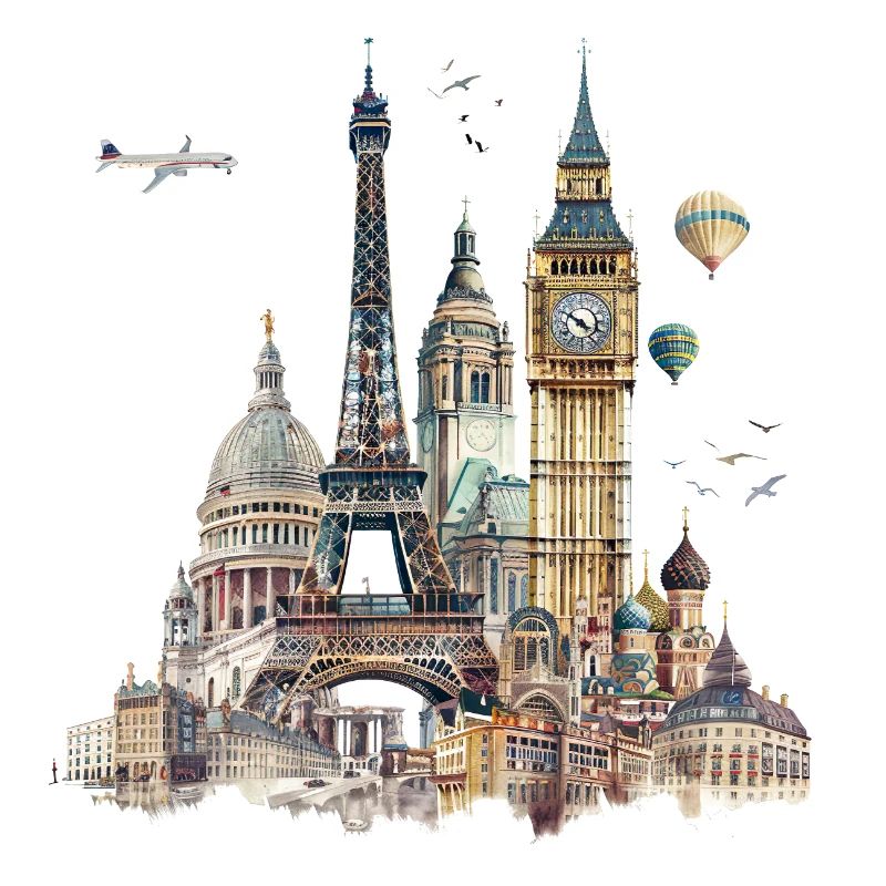 Les points de repère sont généralement des bâtiments