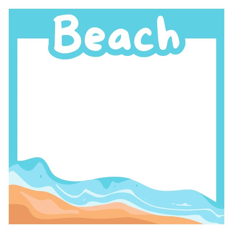 Dream beach in a setting